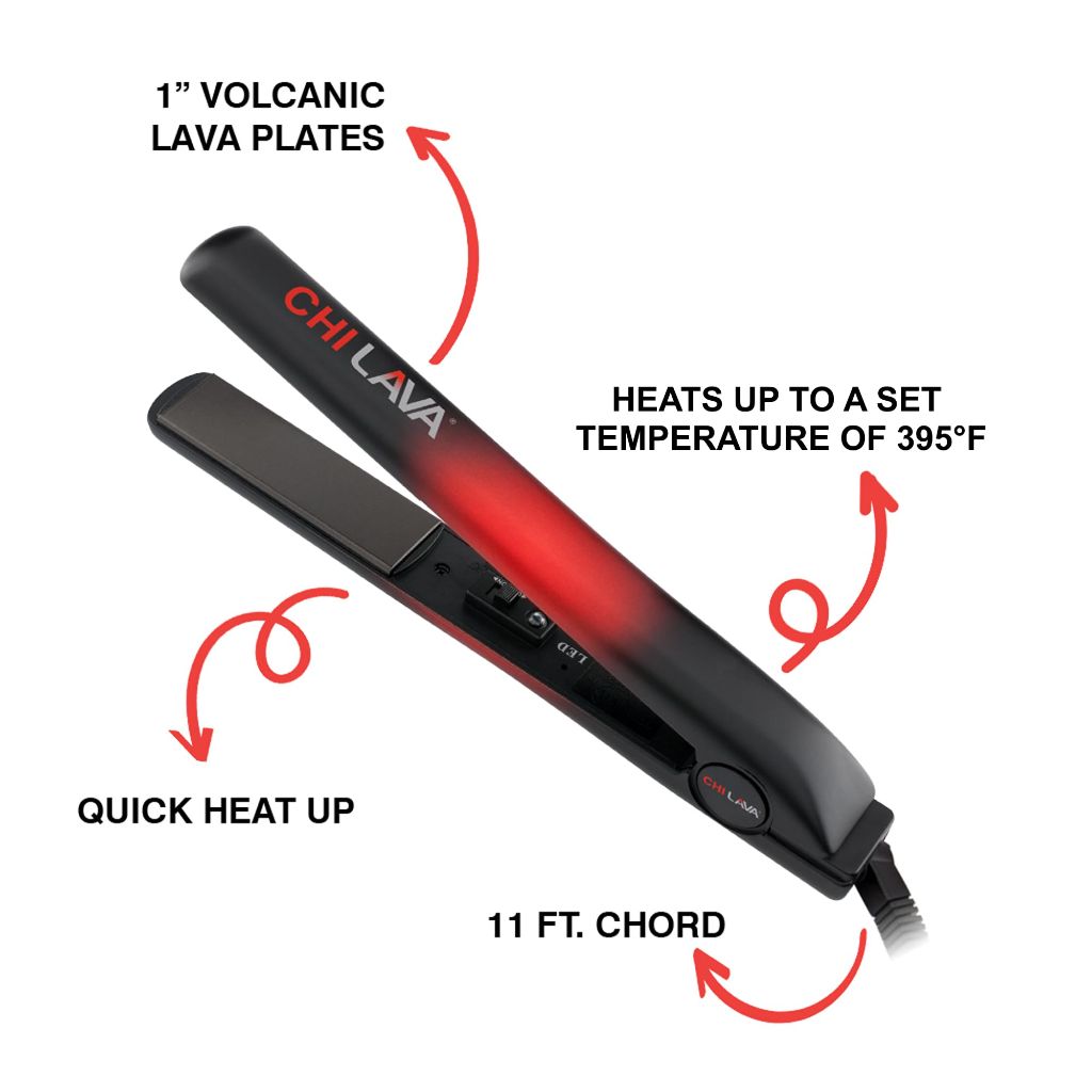 CHI Lava Ceramic 1″ Flat Iron Hair Straightener