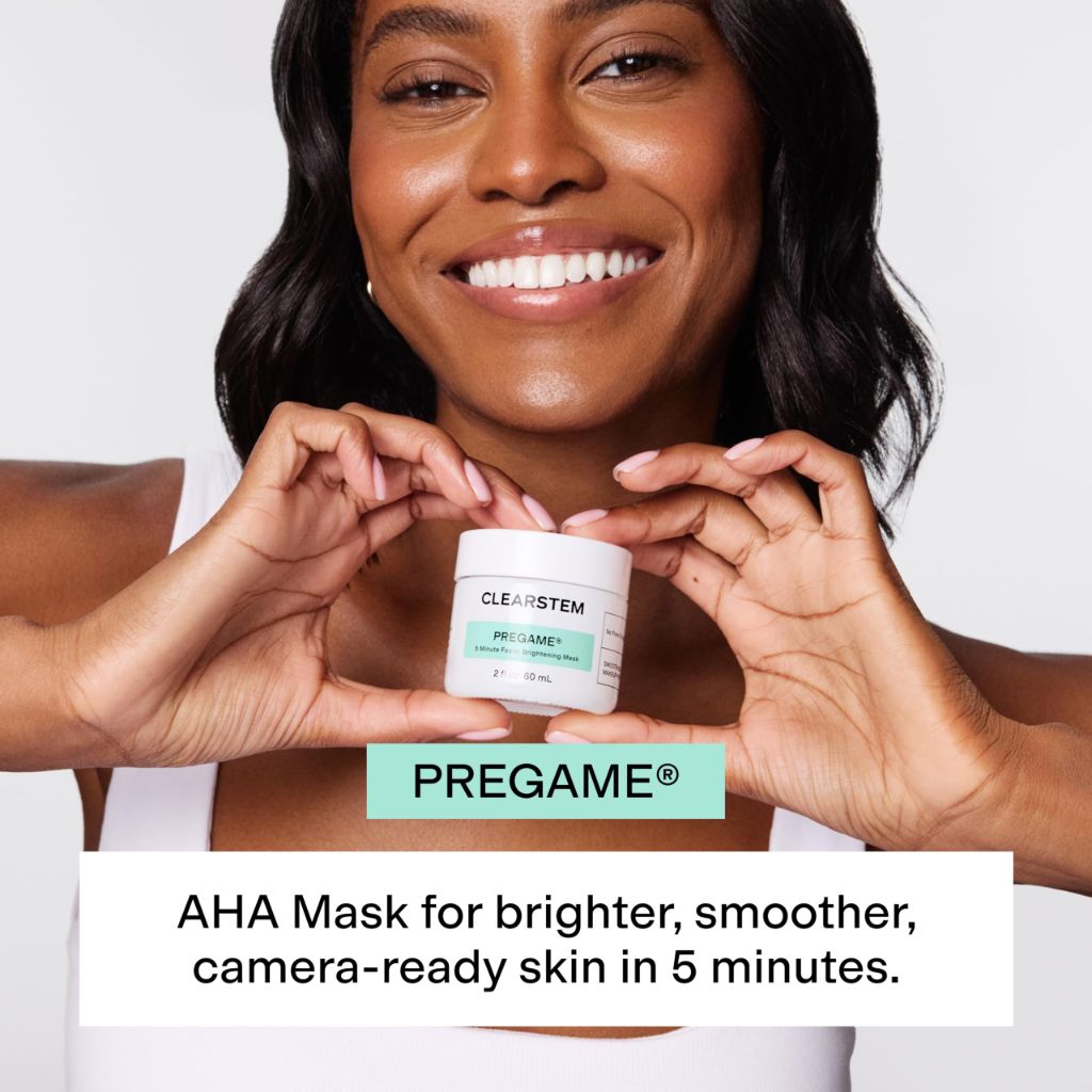 CLEARSTEM PREGAME Illuminating Face Mask with AHA Face Exfoliant - 2 fl. oz