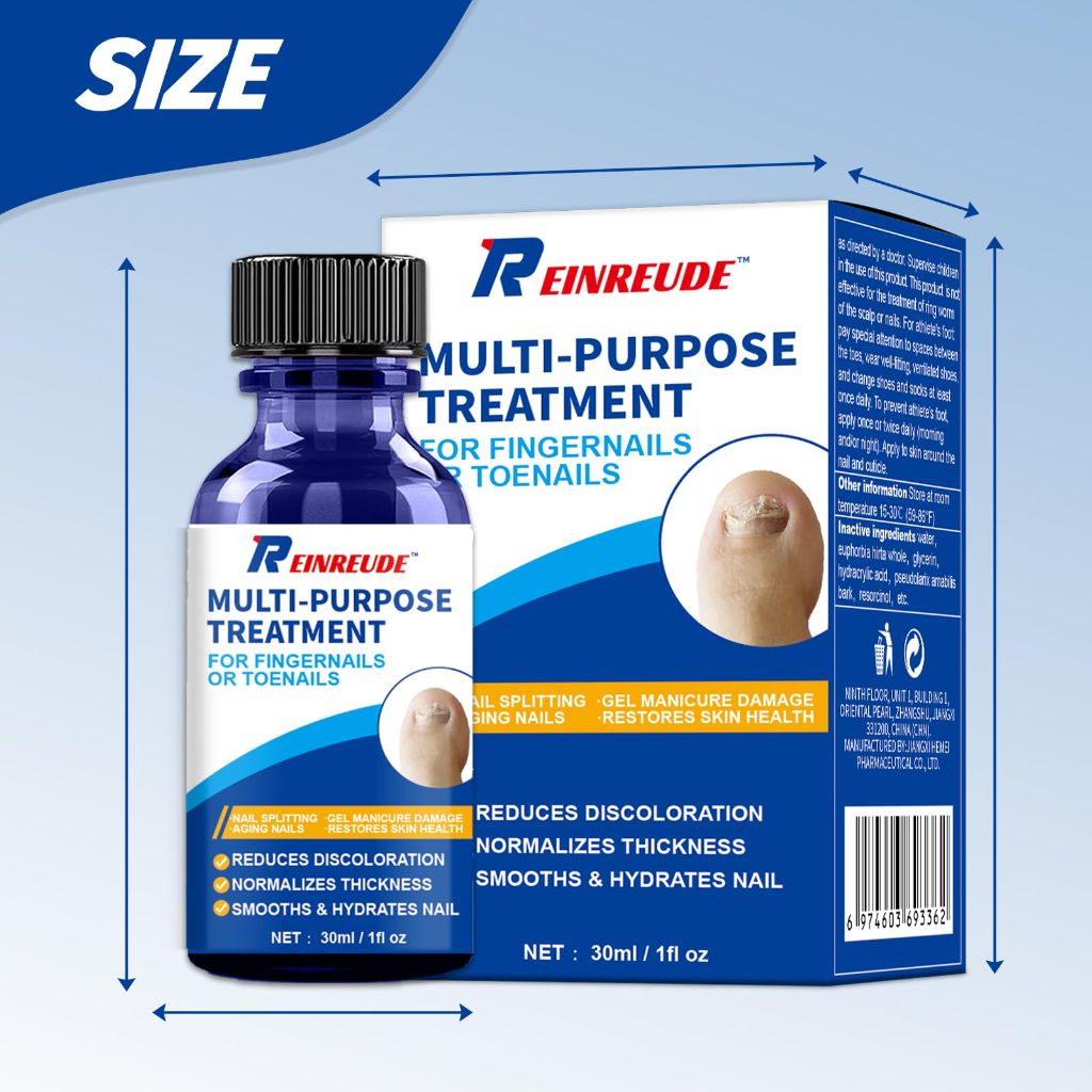 REINREUDE Toenail Fungus Treatment Extra Strength - Safely and Gently,30ML