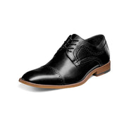 STACY ADAMS mens Dickinson Cap Toe Oxford, Black, 10.5 US