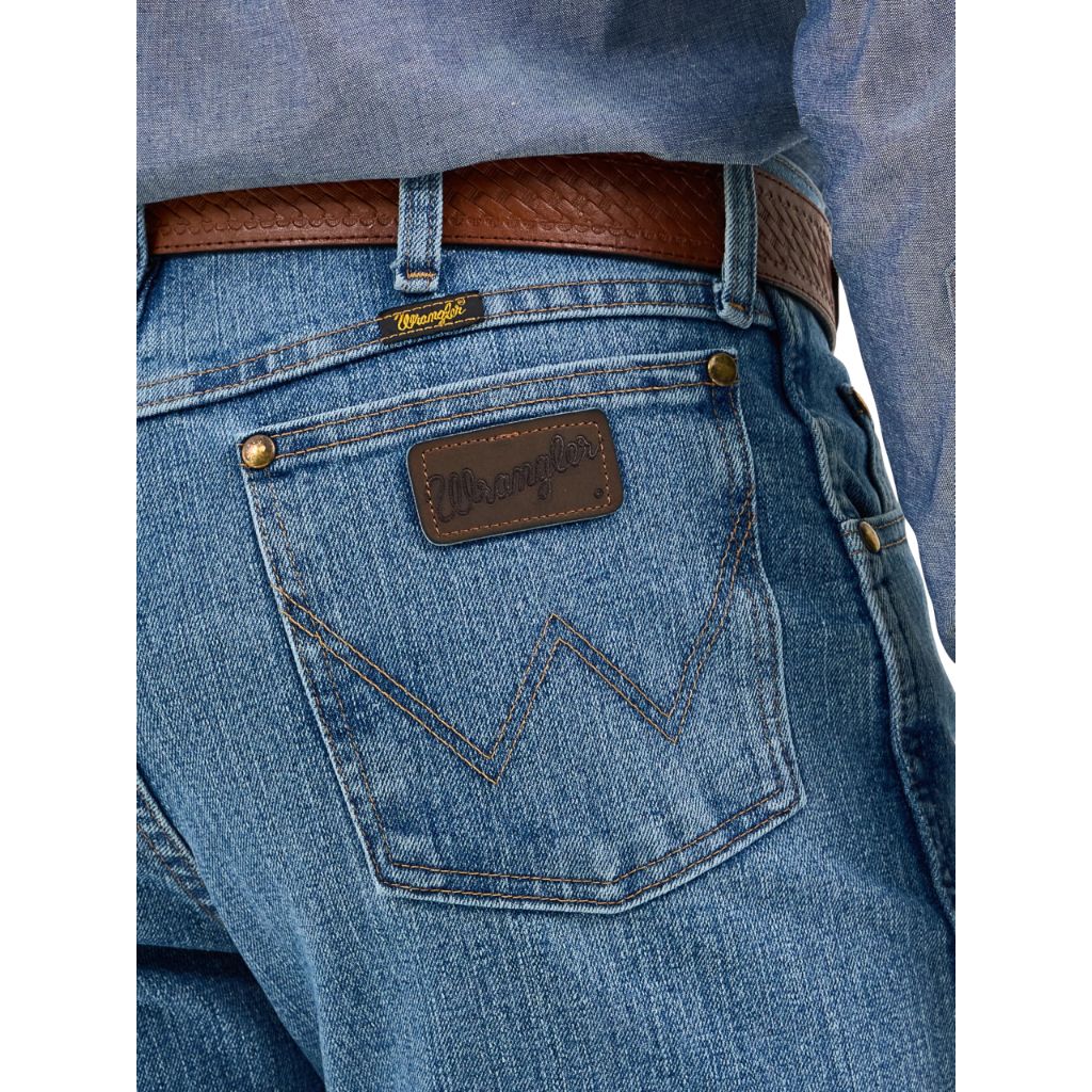 Premium Performance Cowboy Cut Regular Jean, Stone Bleach, 34W x 34L