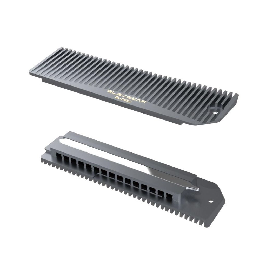 ElecGear Heatsink for PS5 Pro and Slim SSD, Heat Pipe + Aluminum Cooler for M.2 NVMe SSD Mounting Post Kit