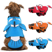 DENTRUN Dog Life Jacket for Small Dogs, Ripstop Adjustable Swim Vest with Rescue Handle, High Visibility Safety Flotation Jacket for Swimming, Boating, Beach, Pool, and Water Activities