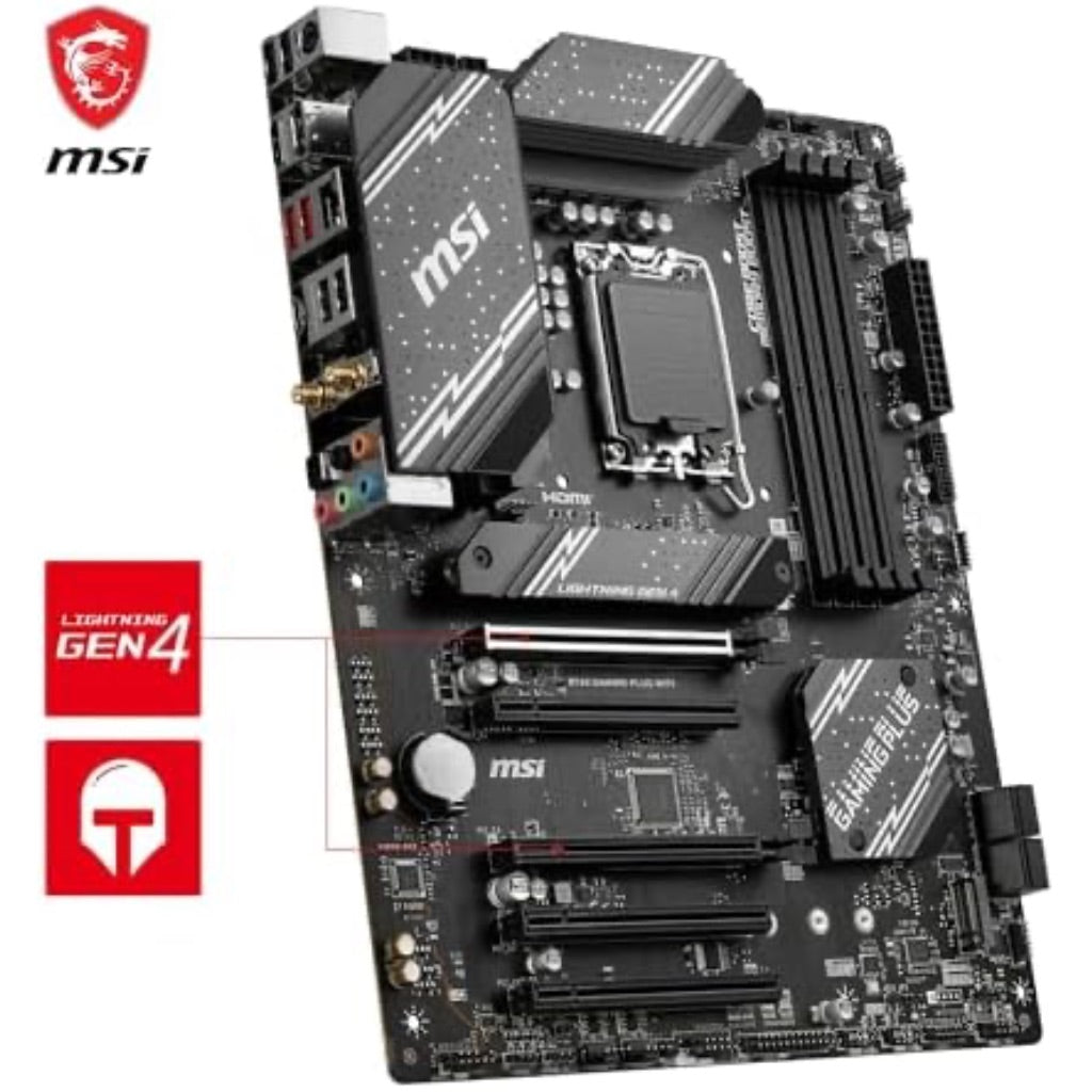 MSI B760 Gaming Plus WiFi V1 Motherboard, ATX - Supports Intel 14th, 13th & 12th Gen Core Processors, LGA 1700 - DDR5