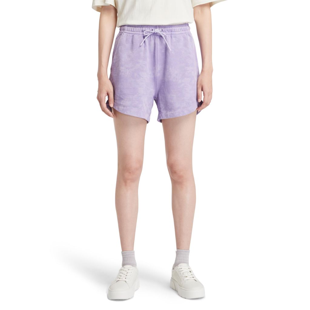 Timberland Women's Seasonal Tie Dye Sweatshorts - Pastel Lilac, Medium