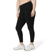 No nonsense Women's Leggings - Soft Cotton Feel, Comfortable & Perfect for Layering, Gentle Elastic Waistband - Black - XX-Large