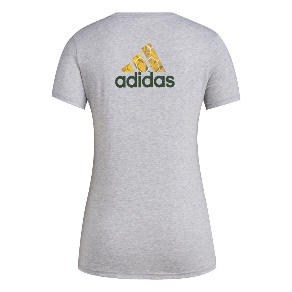 adidas Women's MLS Local Pop Short Sleeve Pre-Game T-Shirt - Portland Timbers, Gray Heather, (XL Tall)