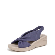 LifeStride Women's Serenade Wedge Sandal Skipper Blue 8.5 M