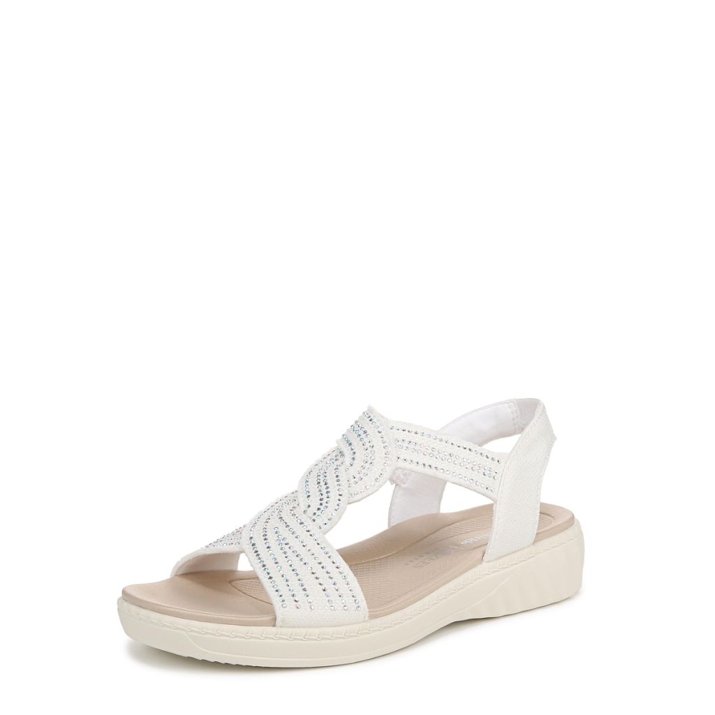 BZees Womens Lilly Bright Sandal Bright White 11 M
