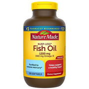 Nature Made Fish Oil 1200mg + Vitamin D 1000 IU Liquid Softgels - 200ct