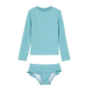 Gottex Kids Palm Party Textured Long Sleeve Rash Guard Set