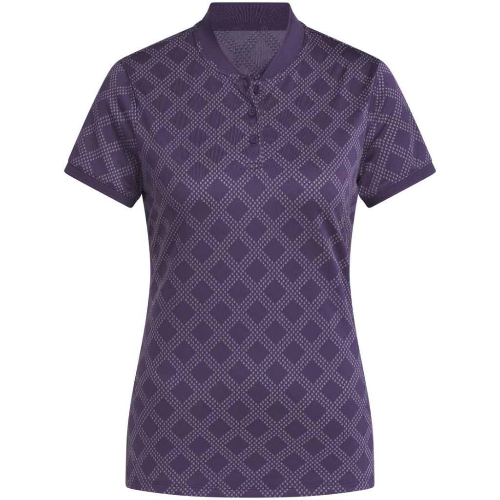 adidas Women's Ultimate365 Jacquard Polo Shirt - Collegiate Navy, XL