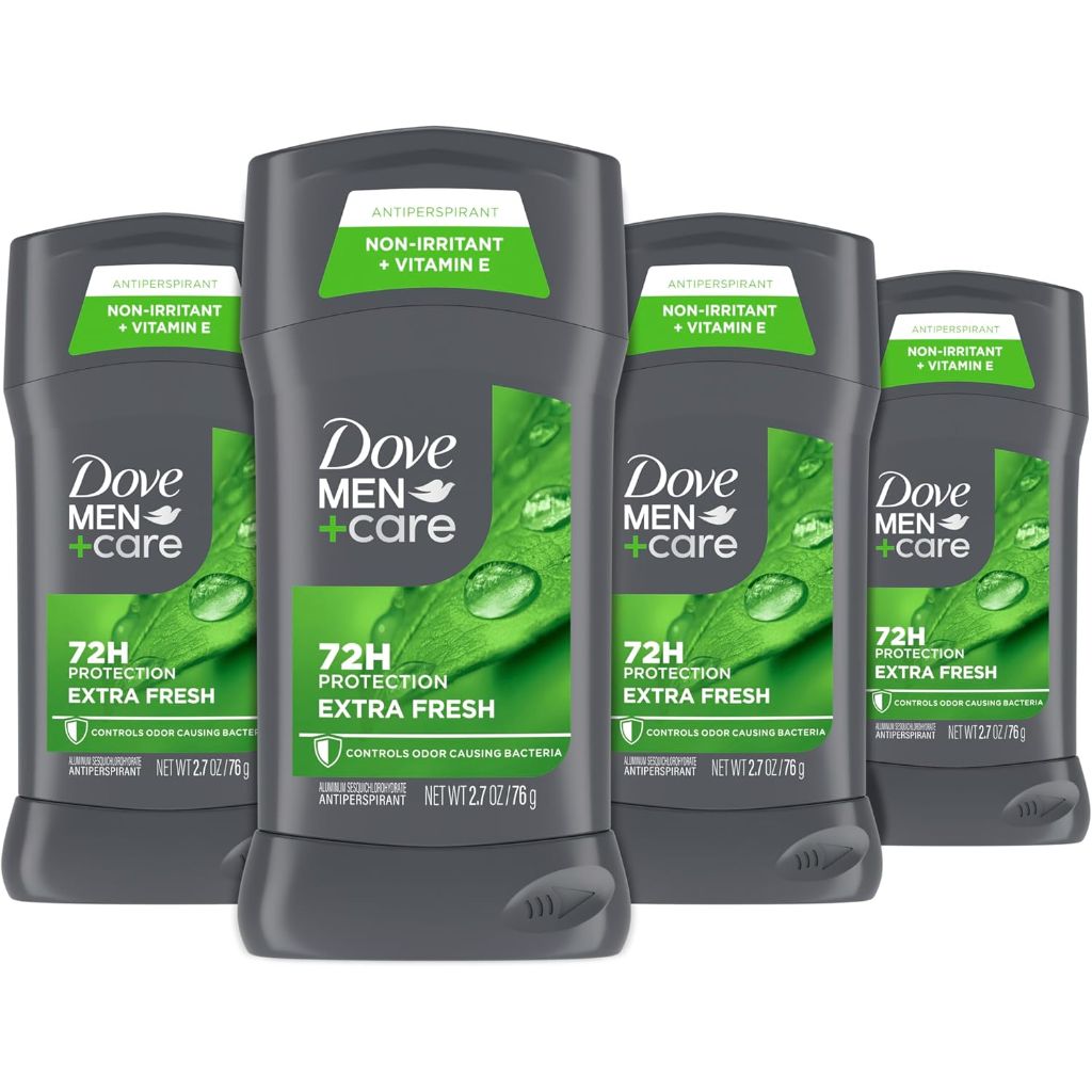 Dove Men+Care Antiperspirant Deodorant Stick for Men 4 Count -Long-lasting Citrus scent 2.7 oz