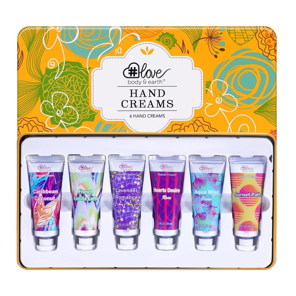 BODY & EARTH # LOVE Hand Cream Hand Lotion Gifts Set for Women, 6-Pack