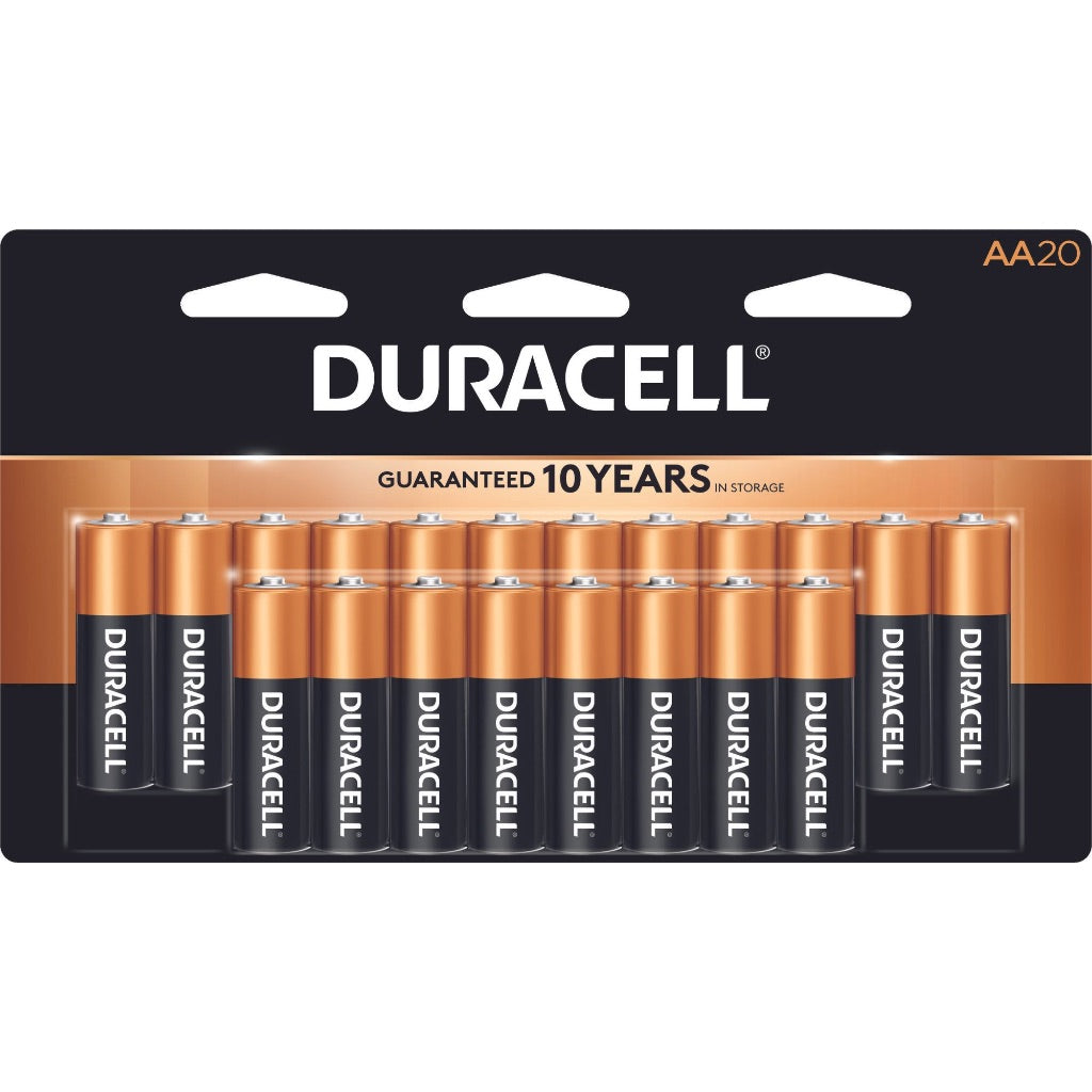 Duracell Coppertop Power Boost Alkaline Batteries- AA - 20 Batteries