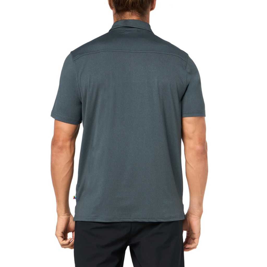 SZ L, UB TECH- Short Sleeve Tech Sanded Jersey Polo | Olympus Green