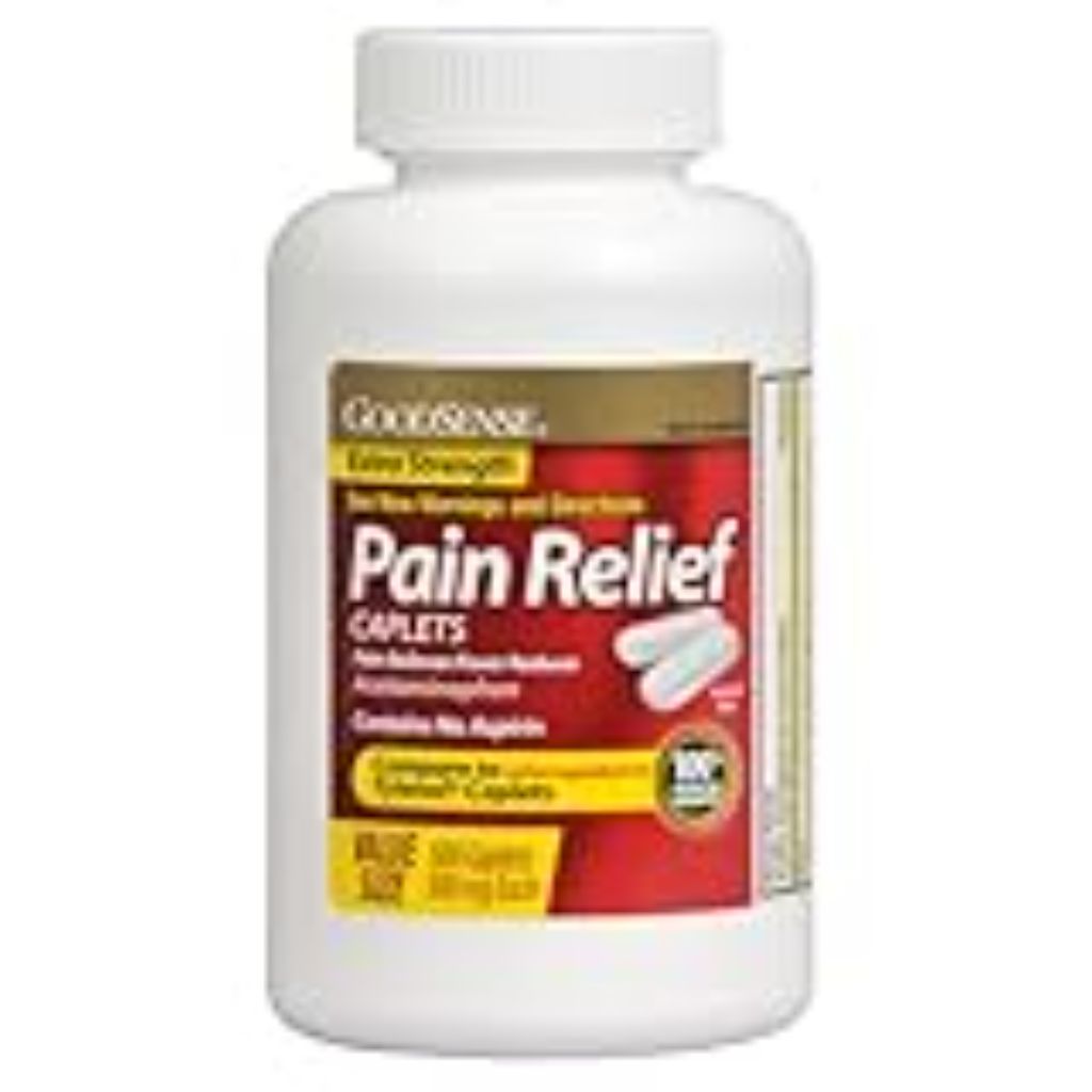 GoodSense Acetaminophen Extra Strength  Pain Reliever/Fever Reducer Caplets  500 mg  500 Count