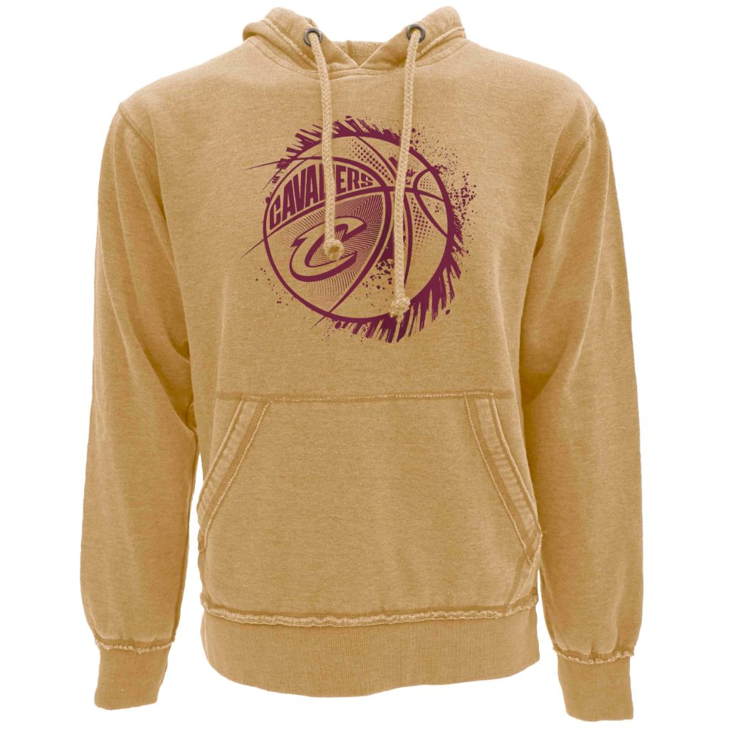SZ XL, Cleveland Cavaliers NBA Officially Licensed Hooded Sweatshirt Burnout