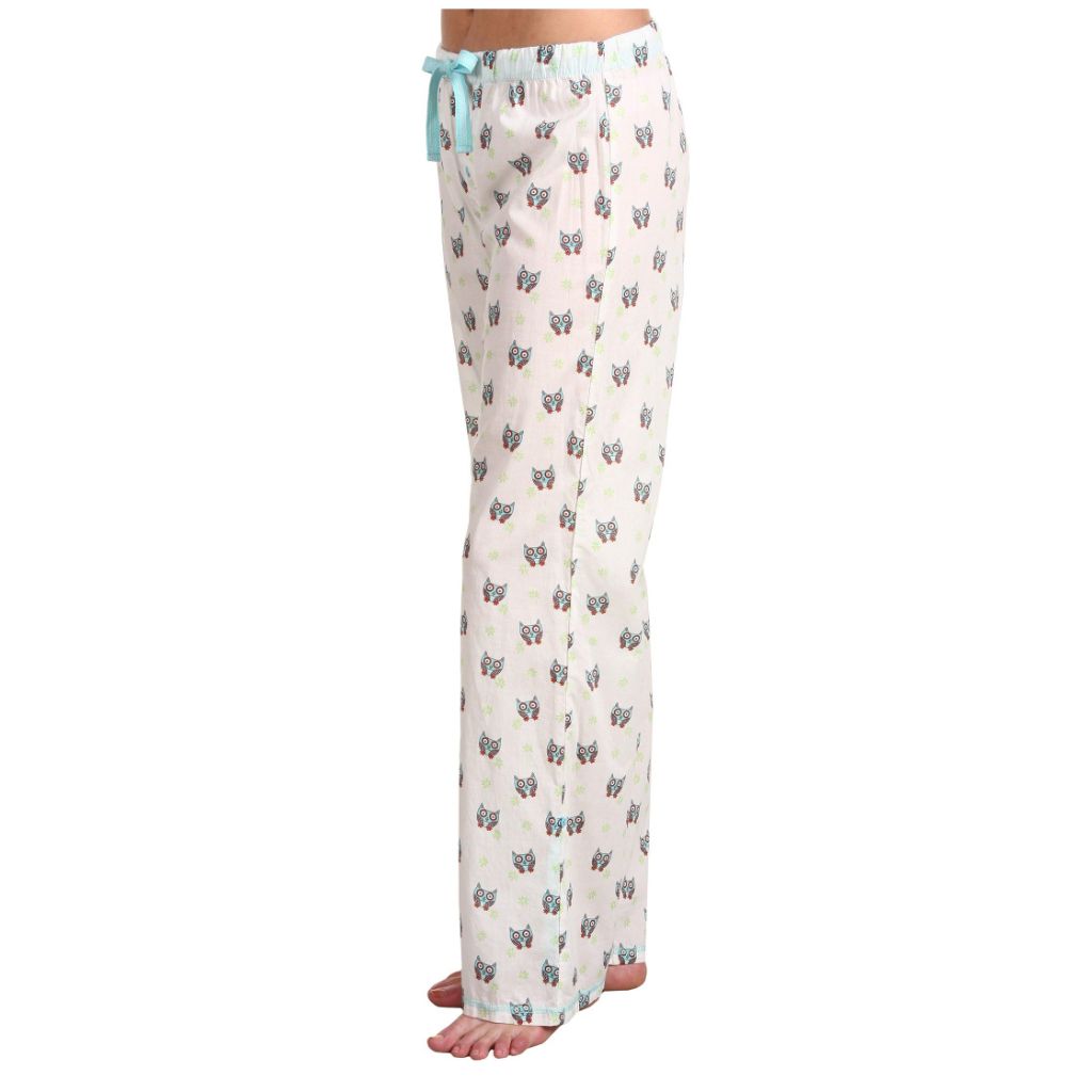 SZ L, PJ Salvage Women's Beach More Worry Less Long-Sleeve Pajama Cami Shirt Top | Ivory