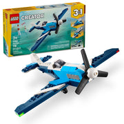 LEGO Creator 3 in 1 Aircraft Race Plane Toy - Building Toy with 3 Building Options, Airplane, Fighter Jet, or Helicopter