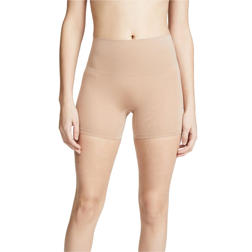 Yummie Women's Ultralight Seamless Shapewear Short, Almond, Medium/Large