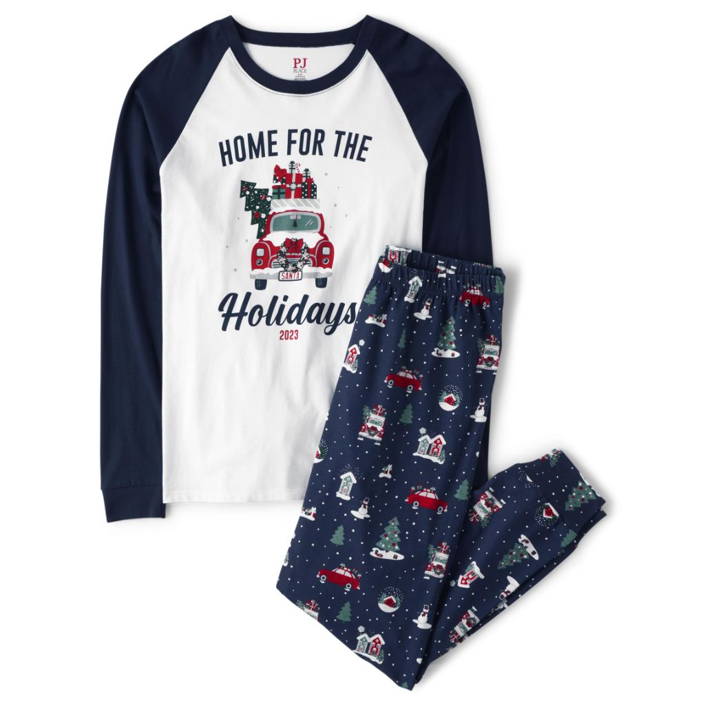 The Children's Place Baby Family Matching, Christmas Pajama Sets, Cotton, Home for Holidays, XLarge (Adult)