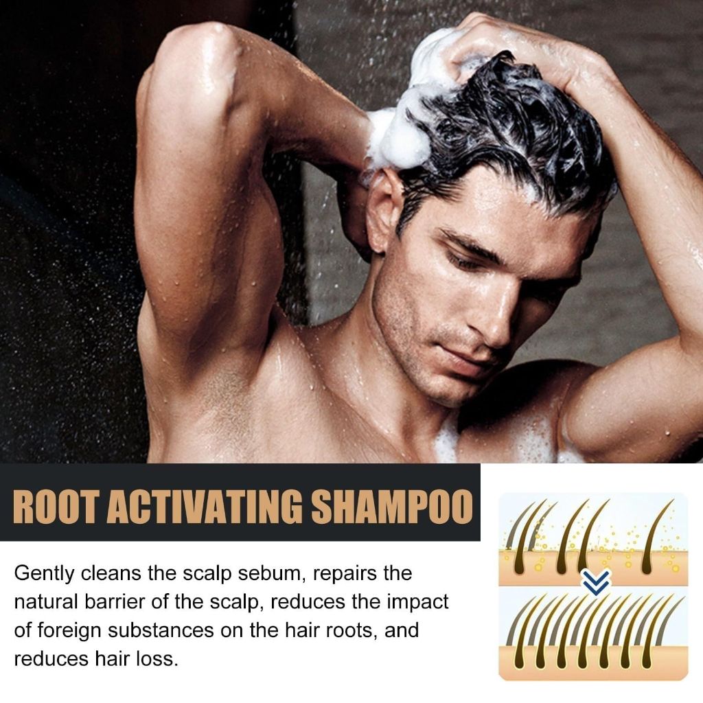 Yuucangh- Root Activator Shampoo, Hair Regrowth, Unisex (350 ML)