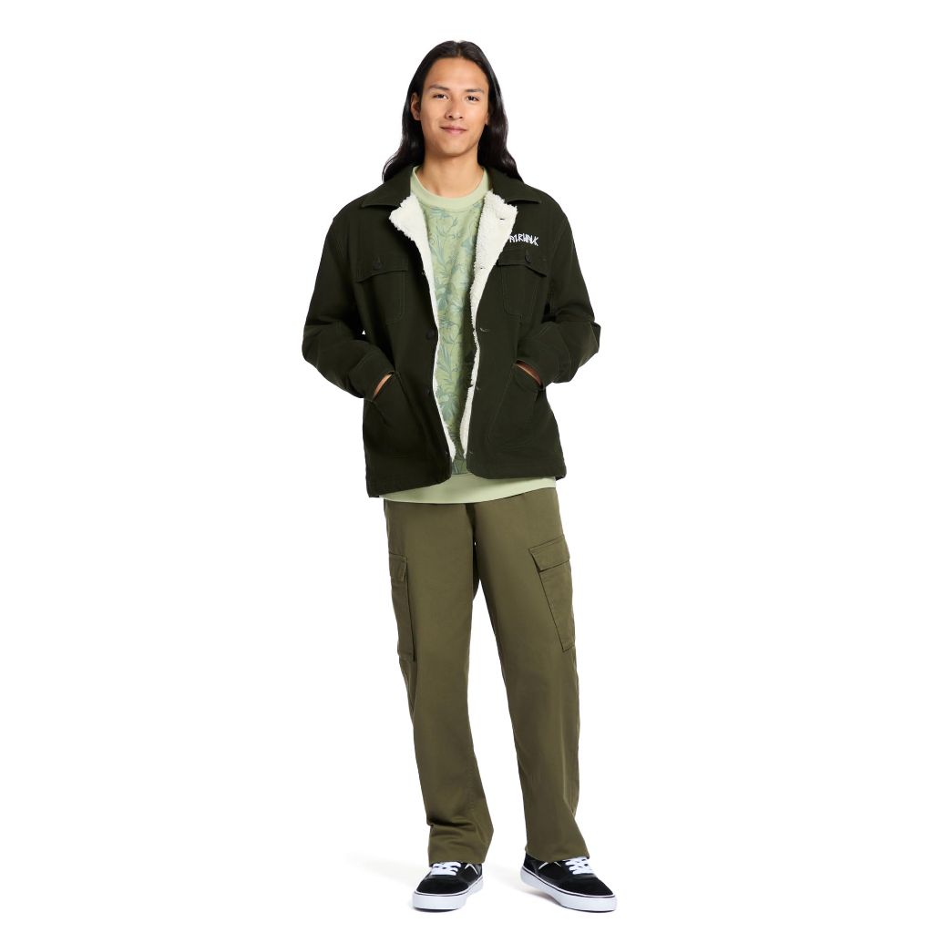 SZ L, Airwalk Men's Sherpa-Lined Shirt Jacket