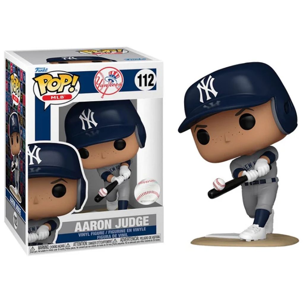 Funko Pop! Aaron Judge #112 Vinyl Figure, Grey Jersey, with Protective Case