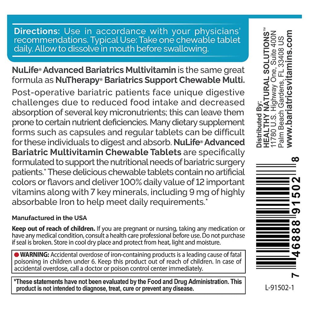 Multivitamin Chewable Tablets Delicious Tropical Berry Flavored (60 Chewable Tablets)