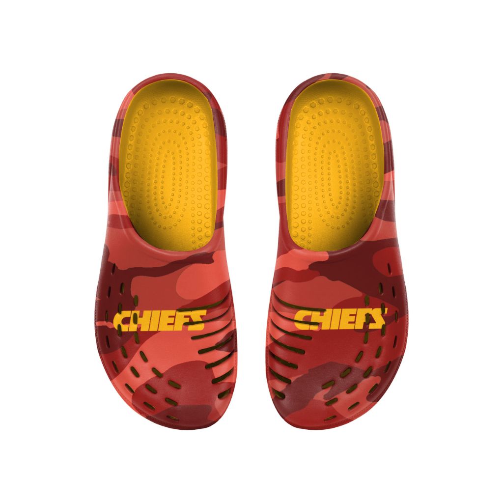 FOCO mens NFL Team Logo Garden Water Sandals Shoes Slipper Clogs, Tonal Camo, 7/8 US