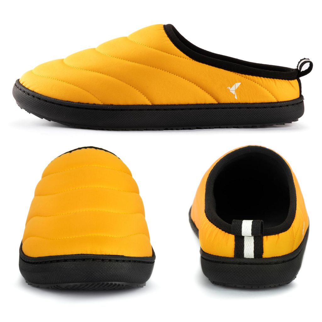 RockDove Men's Trail-Therm Quilted Memory Foam Slippers with Anti-Slip Rubber Sole