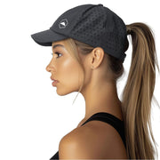 Tough Headwear Ponytail Cap - Womens Baseball Caps - High Ponytail Hats for Women - Women's Hat for Running or Hiking Dark Grey