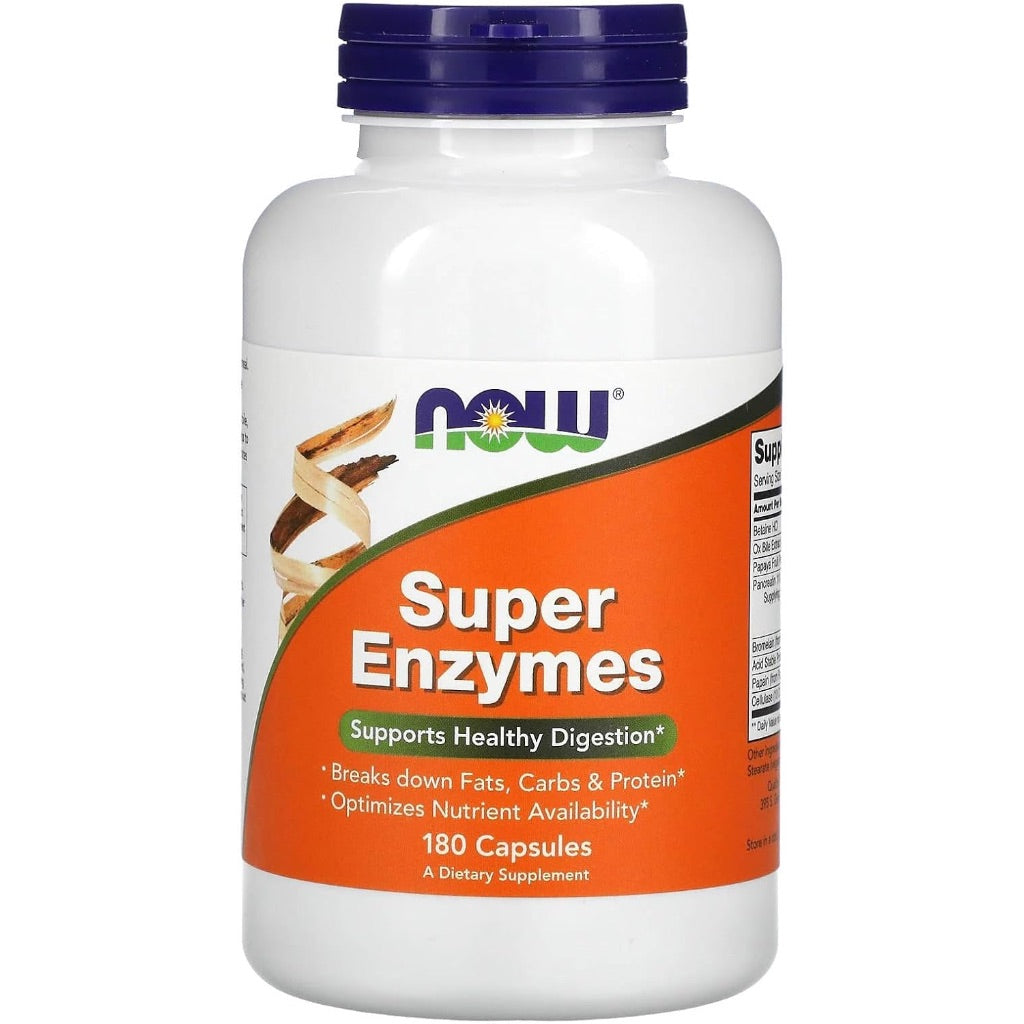NOW Foods Super Enzymes for Healthy Digestion - 180 Capsules