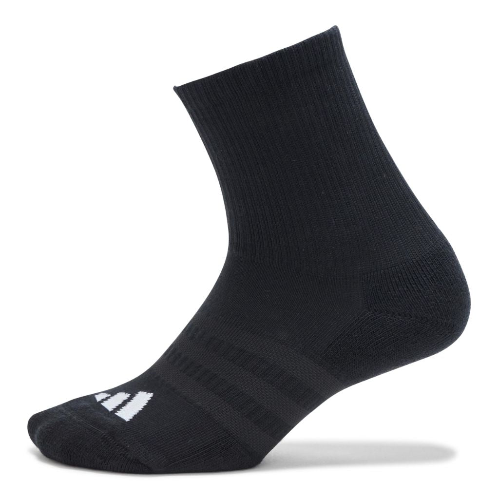 adidas Women's Half Crew Performance Socks - Black, 8-10