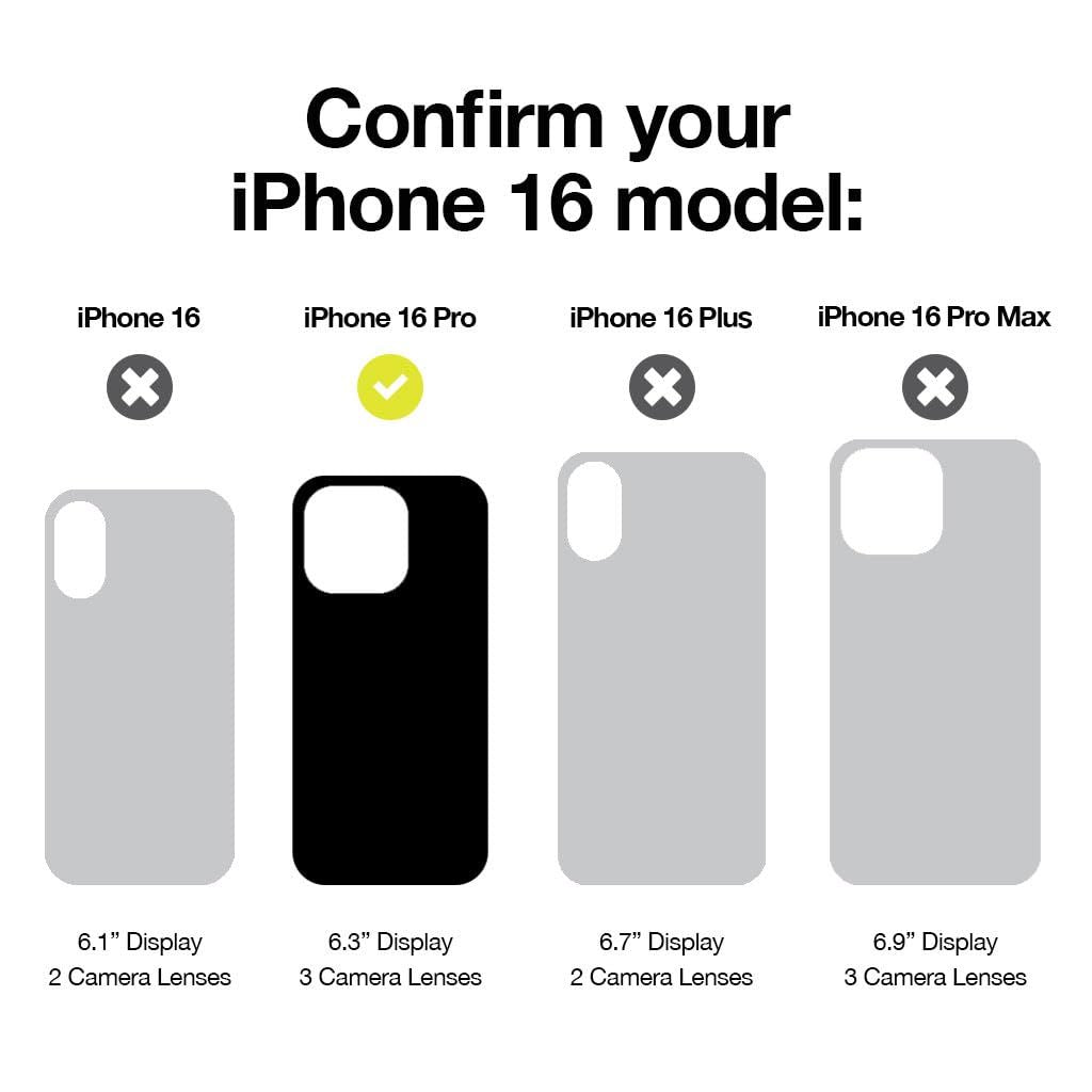 Incase ICON Case with Woolenex for iPhone 16 Pro Max, Obsidian Pebbled Plant Leather (12ft)