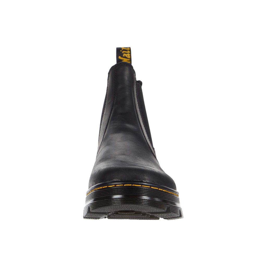 Dr. Martens Unisex Embury Chelsea Boot, Black Wyoming, 8 Women/7 Men