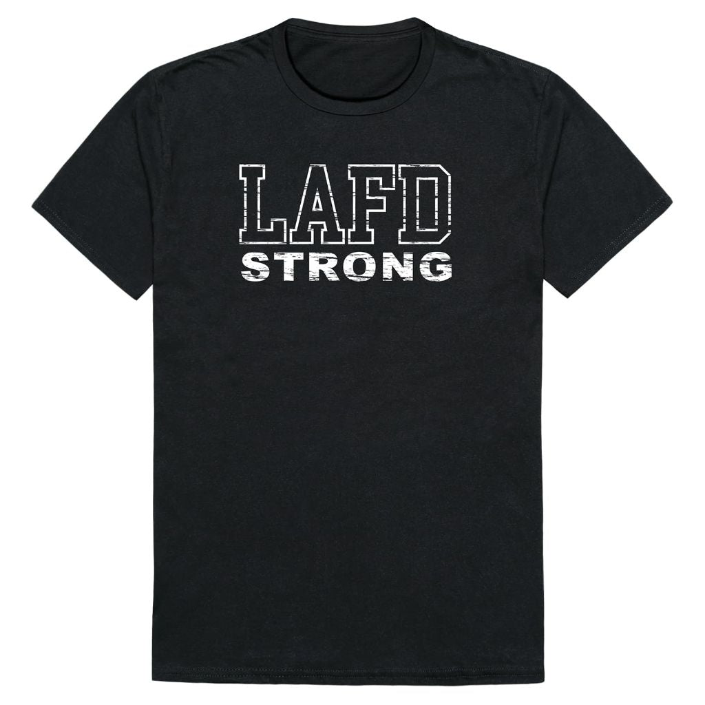 SZ M, Rapiddominance Distressed Tee, | LAFD Strong |  Black