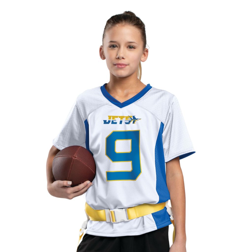 Augusta Sportswear Youth Reversible Flag Football Jersey - Ultimate Performance and Versatility for Young Athletes, Premium Football Jersey with Set-in Sleeves, Dark Green/Gold XL