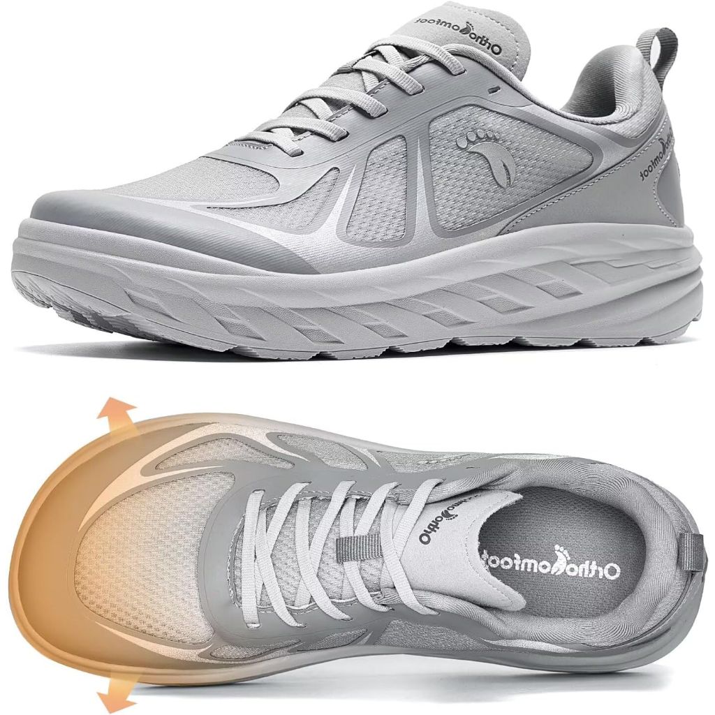 SZ 12.5, OrthoComfoot Men's Orthopedic Diabetic Wide Running Shoes