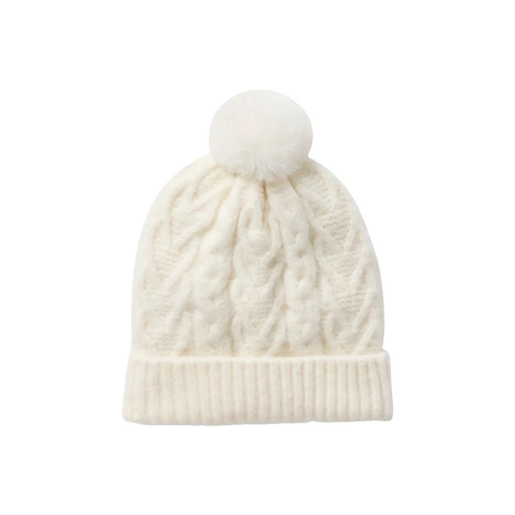 GAP Boys Cable Hat Ivory Frost S/M