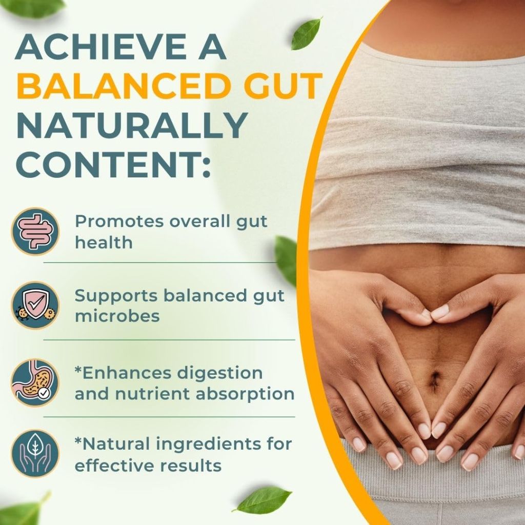 Vital Gut Health 4in1 Formula with Apple Cider Vinegar, Prebiotics & Probiotics - 30 Days Supply