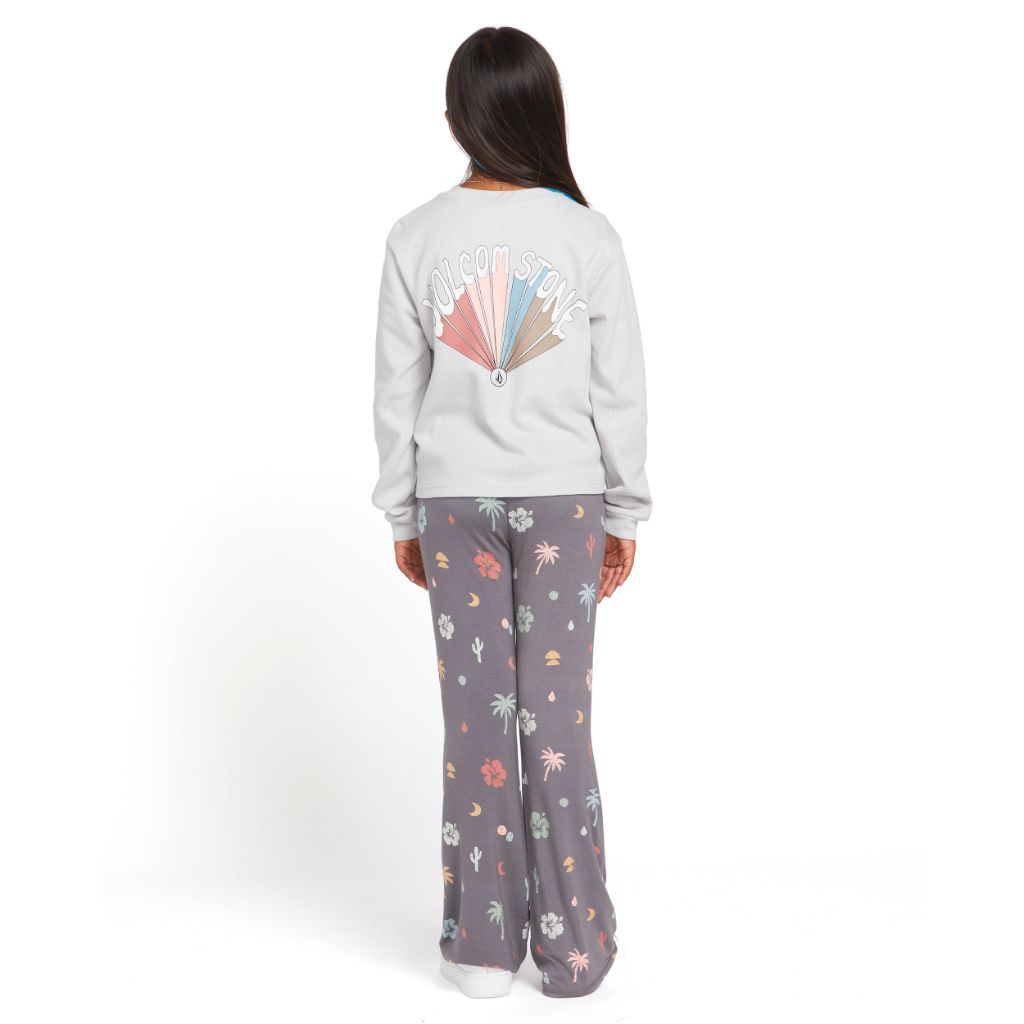Volcom Girls Thermality Long Sleeve Shirt, Black, Medium