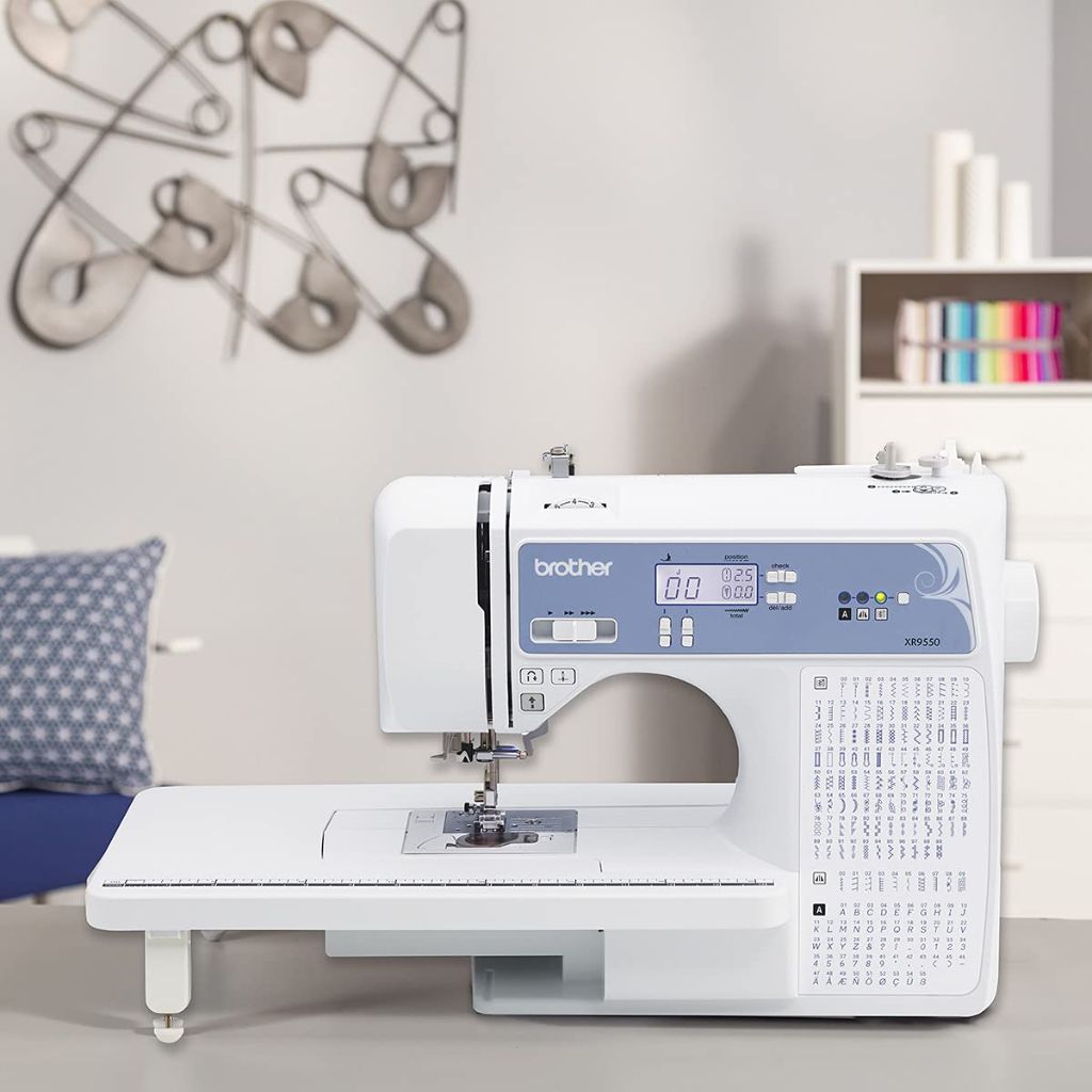 Brother XR9550 Sewing and Quilting Machine, Computerized, 165 Built-in Stitches - White