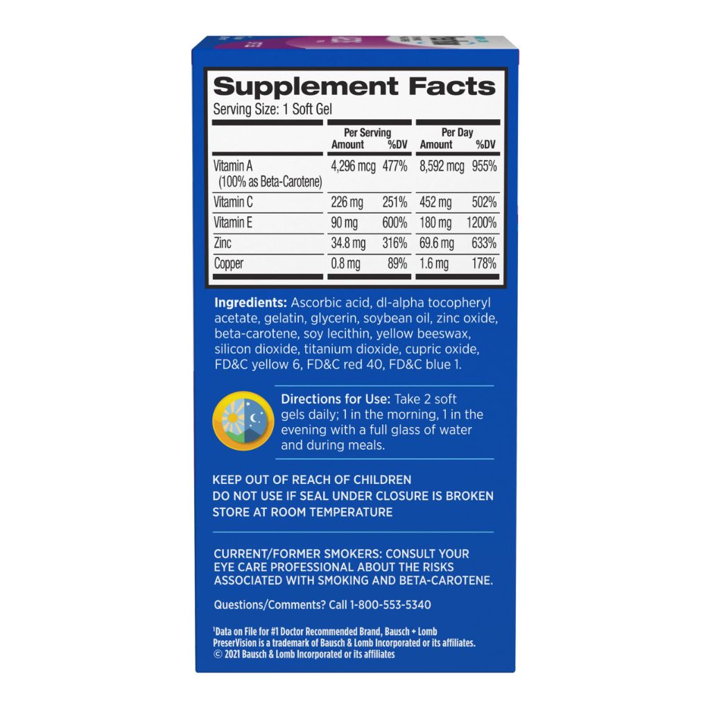 PreserVision AREDS Eye Vitamins, 120 Softgels