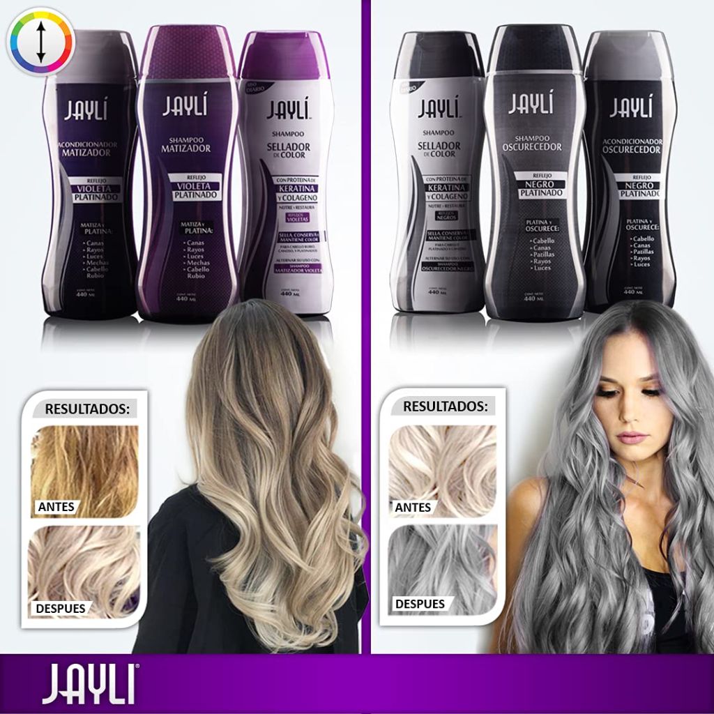Blonde Toning Conditioner Jayli (Purple Toning for brassy and yellow tones) 14.8 Fl Oz