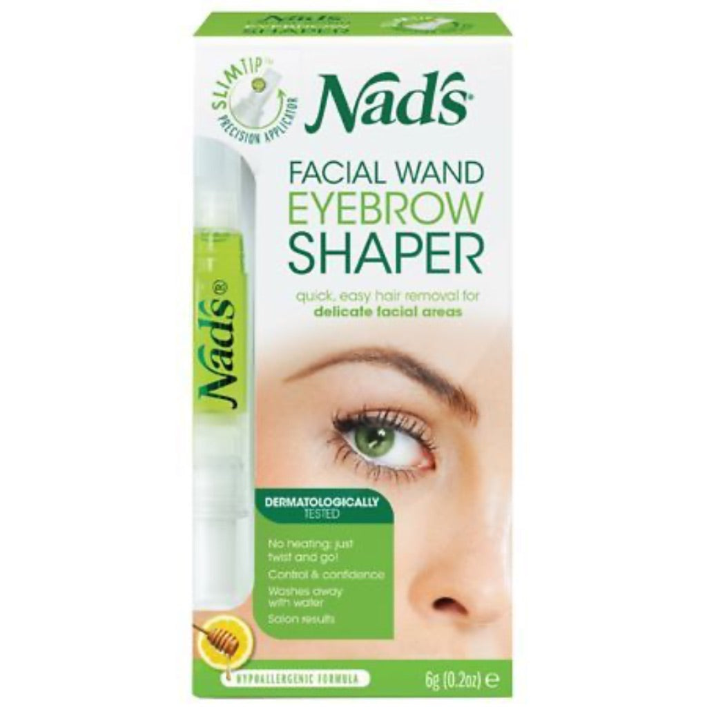 Nad s Women s Facial Wax Wand and Eyebrow Shaper 0.2oz (6g)  Eyebrow Kit  Hair Removal Wax  Hypoallergenic  No-heat Formula