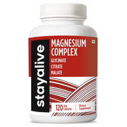 STAY ALIVE Triple Magnesium Complex Supplement 500mg - 120 Pills