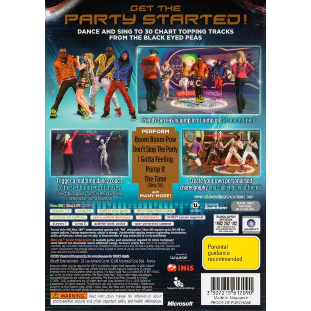 Black Eyed Peas Experience - XBOX 360 Kinect