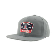 ZHATS Standard NCAA Officially Licensed Hat Flat Snapback Z11 Switchback Gray, Grey, One Size, Arizona Wildcats